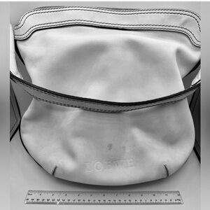 Loewe LARGE White all Leather Shoulder Bag